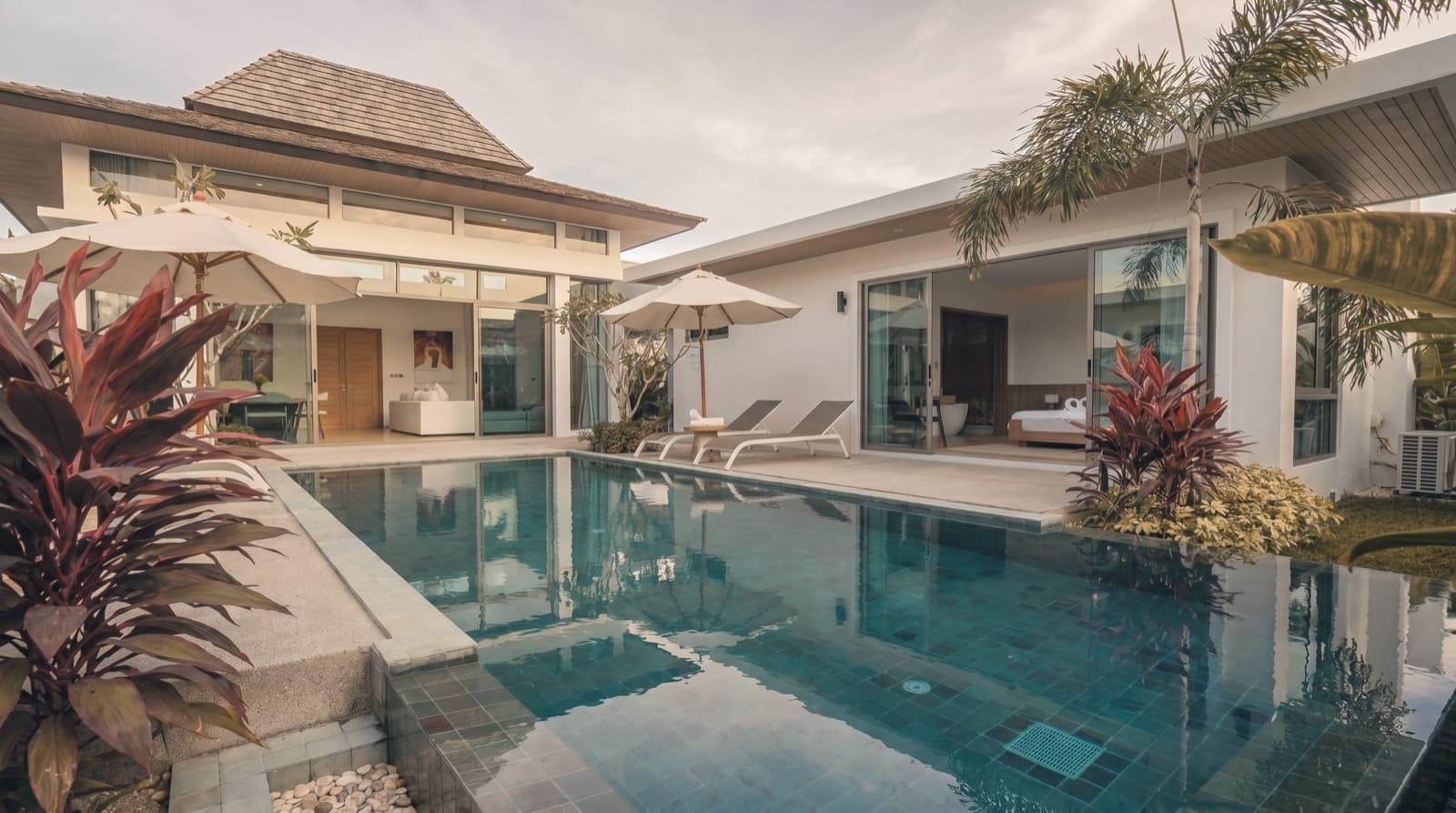 Private pool of a villa near Layan Beach, Phuket